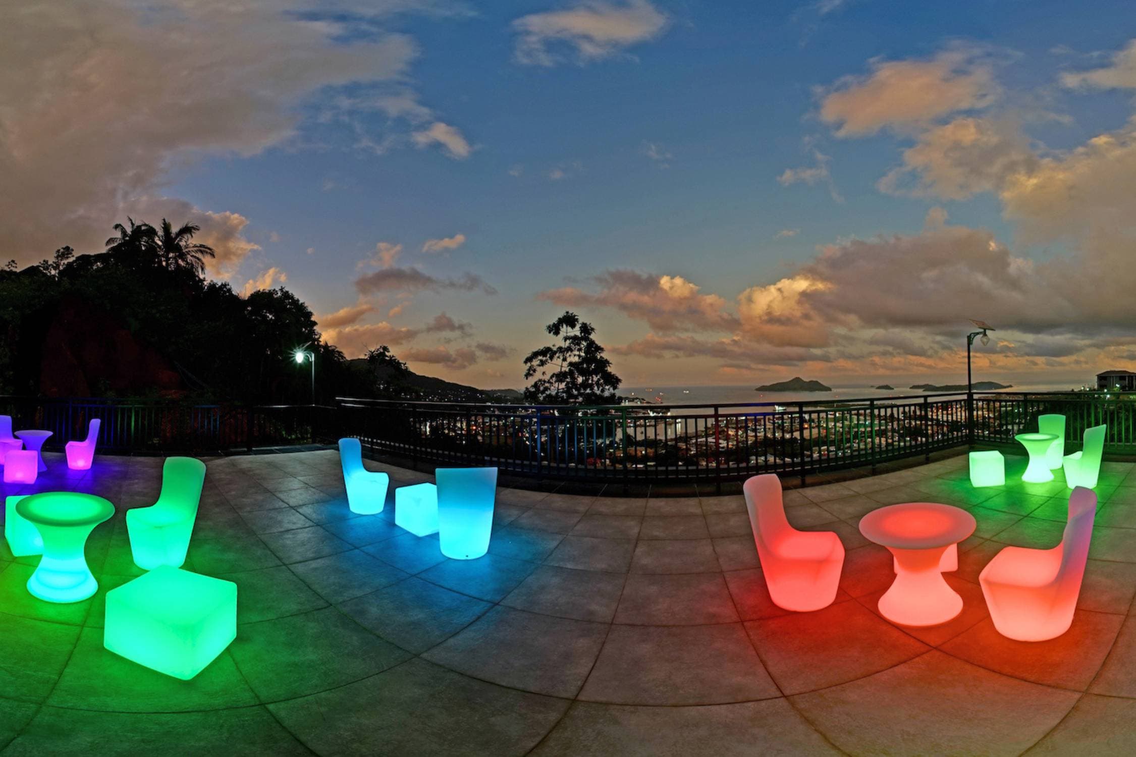 Blue Hill Seychelles Terrace View